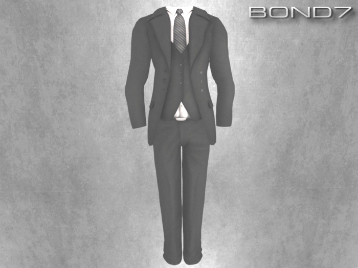 *BOND7* V-neck Longsleeve (Black)