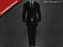 *BOND7* V-neck Longsleeve (Black)