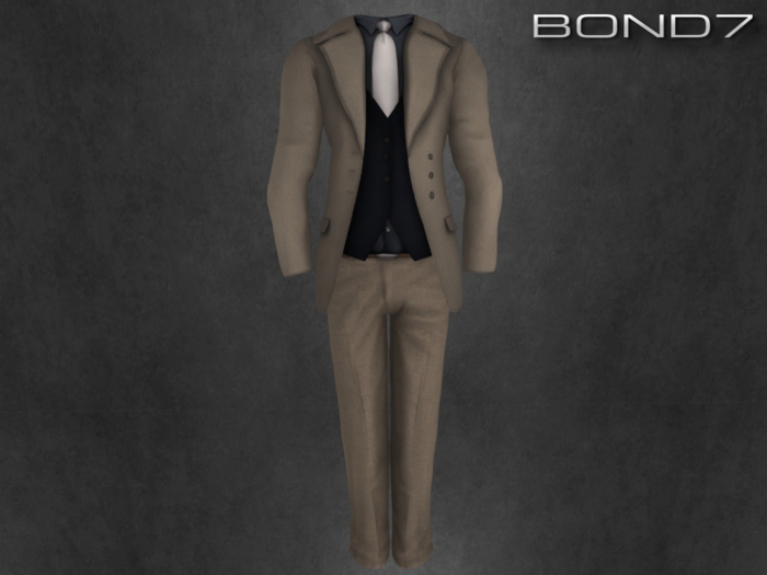 *BOND7* The Hamilton Suit (Beige: HUD)