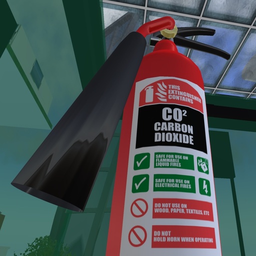 Industrial size fire extinguisher