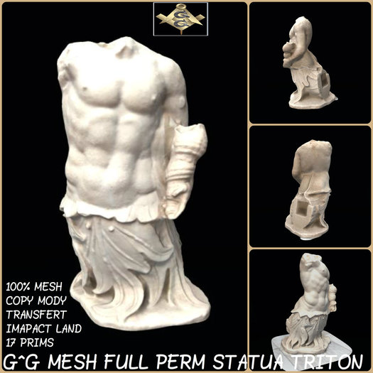 G^G MESH FULL PERM STATUA TRITON