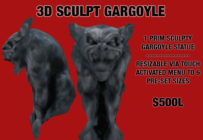 Sculpted Gargoyle Statue