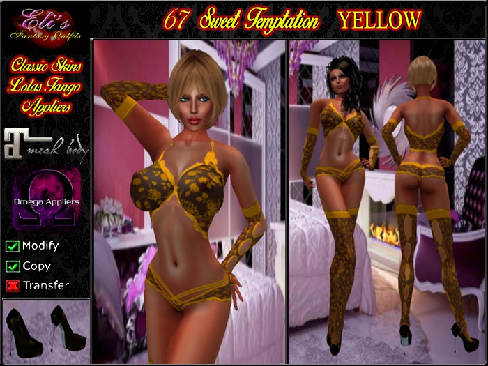 67 Sweet Temptation Yellow For Lolas Tango Eli's