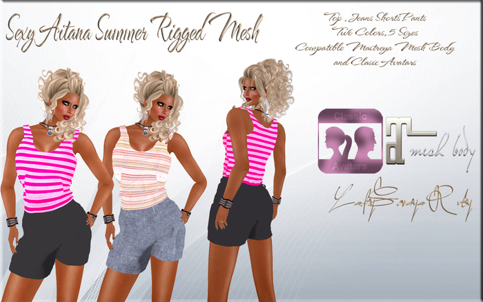 LSR - Sexy Aitana Summer Rigged Mesh
