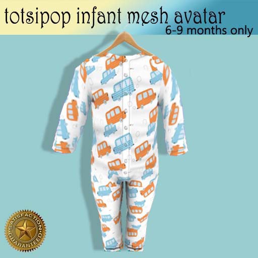 Cars print Onesie Totsipop 6-9 mos
