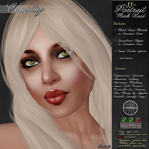 ~JJ~ Portrait Mesh Head ~ Charity