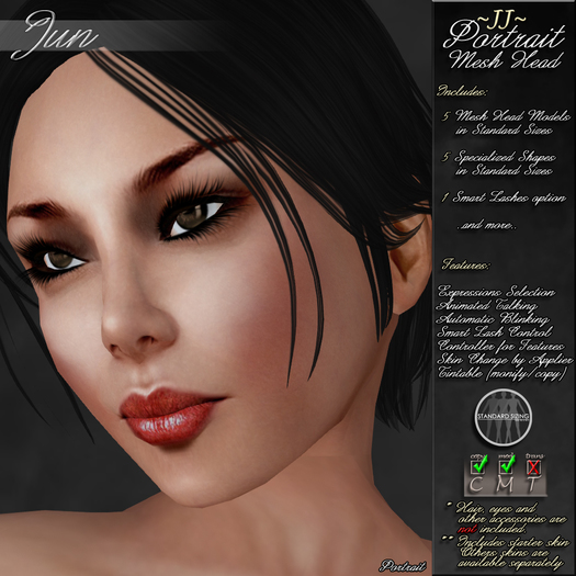 ~JJ~ Portrait Mesh Head ~ Audrey