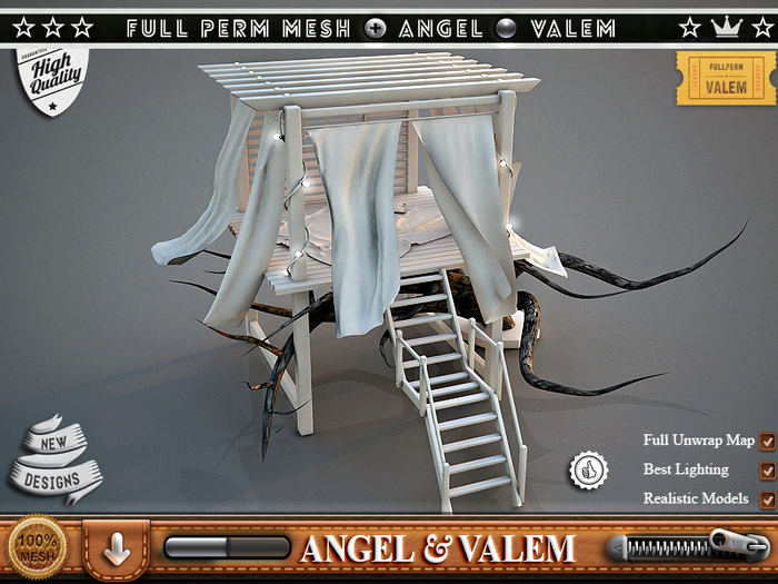 .::VALEM::.[ PROMO ] Full Perm Mesh Dreamy Tree Top Great Arbor