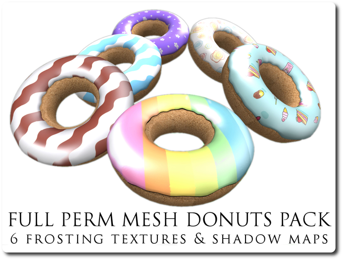 FULL PERM MESH 1 PRIM DONUT BUILDER PACK
