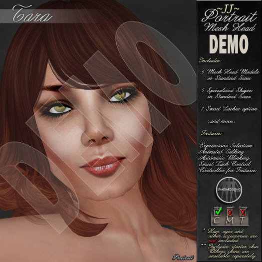 ~JJ~ Portrait Mesh Head ~ Audrey