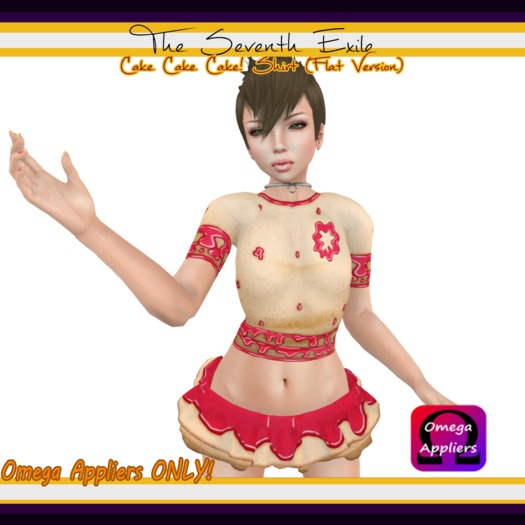The Seventh Exile - Cake Cake Cake (FLAT) - Raspberry - Omega Applier ONLY