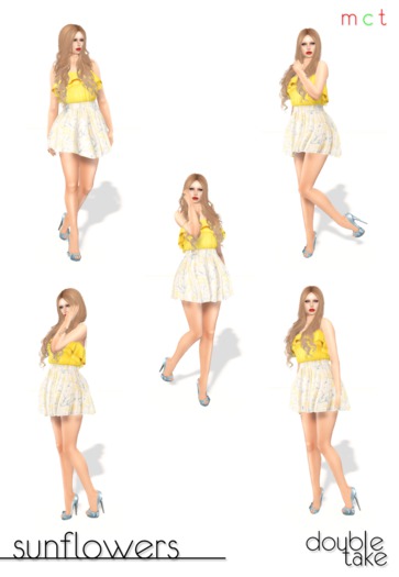 double take: sunflowers