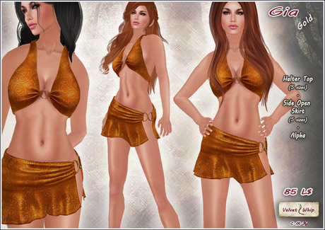 Second Life Marketplace - [V/W] Gia Gold - Exotic Fantasy attire with