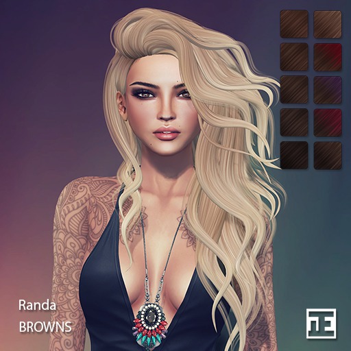 TRUTH HAIR Randa (Mesh Hair) - browns