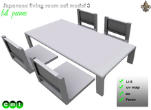 -----LS Inc. Full Perms Japanese Living Room set model 3----- 