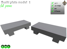 -----LS Inc. Full Perms Sushi Plate model 1-----
