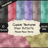 *Cupids Textures * 10 SHEER BUTTERFLY