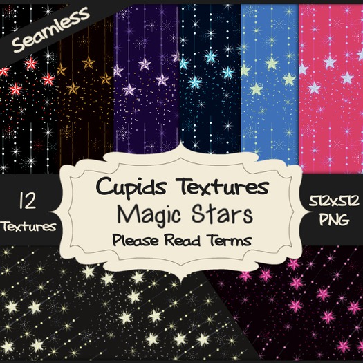 *Cupids Textures * 12 MAGIC STARS