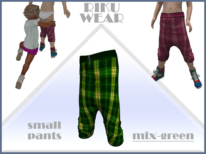[Riku] SmallPants (Mix green)