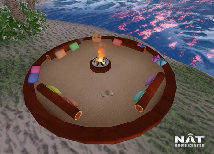NHC NATURAL WOOD CAMPFIRE WITH TEXTURE CHANGE