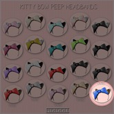 GACHA SPARES: PIDIDDLE - Kitty Bow Peep - Blue/Leopard RARE