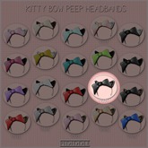 GACHA SPARES: PIDIDDLE - Kitty Bow Peep - Black/LeopardBW RARE