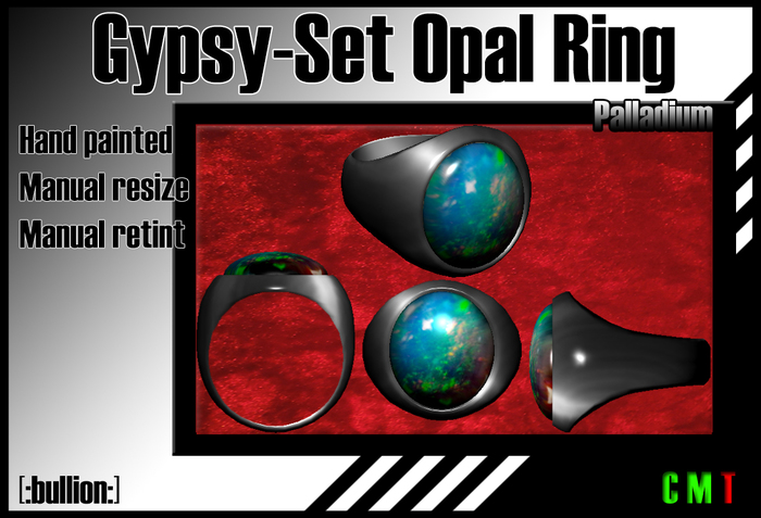 [:bullion:] Gypsy-Set Opal Ring
