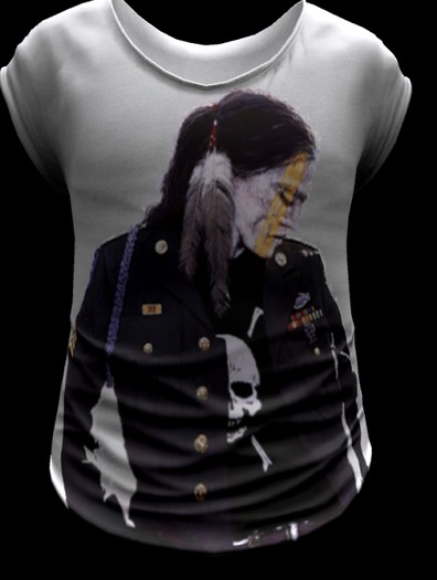 war jacket Mens Mesh loose tee * drop n touch