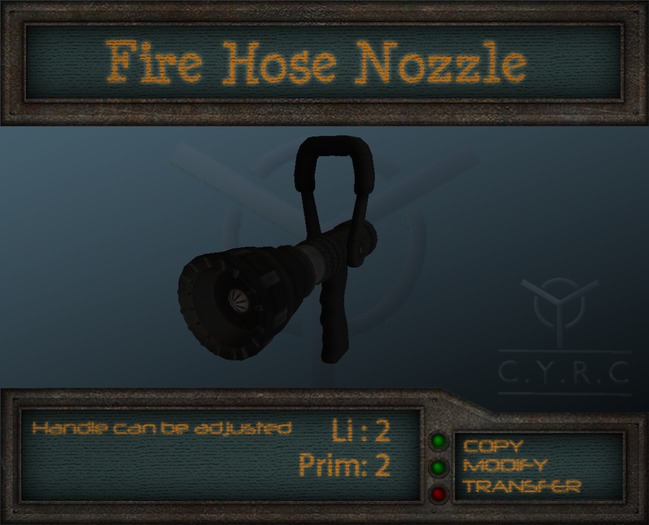 CYRC Fire Hose Nozzle