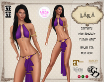 C&N kajira Dress Lara Dark Purple
