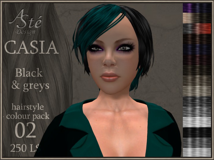 ***Aste*** HAIR 02.01 ZINNIA BLACKS
