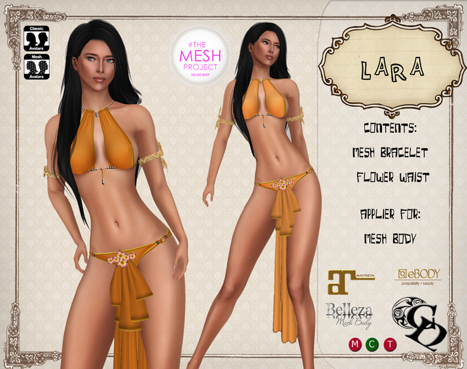 C&N kajira Dress Lara Dark Orange