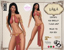 C&N kajira Dress Lara Light Red