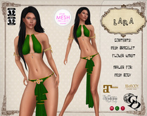 C&N kajira Dress Lara Dark Green