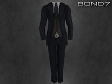 *BOND7* V-neck Longsleeve (Black)