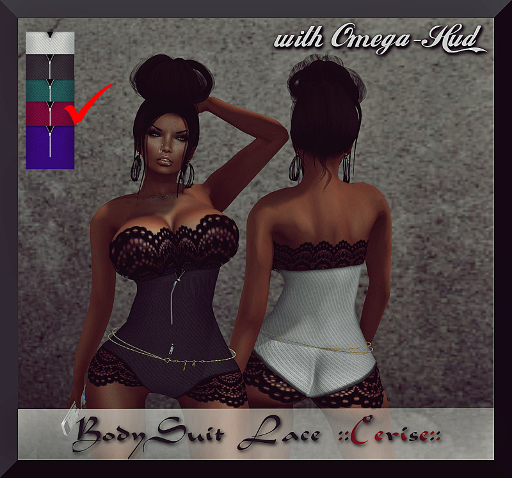 BodySuit Red/black ::Cerise::