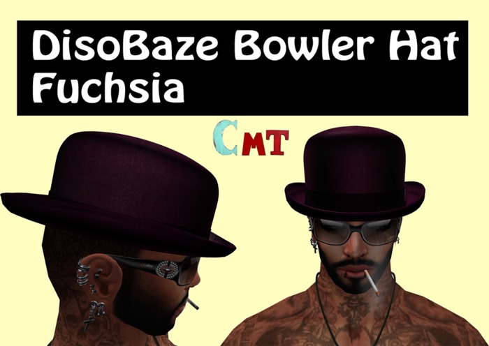 DisoBaze Bowler Hat Fuchsia