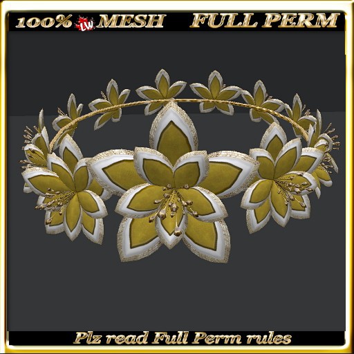 LW_ Mesh Hat with 3 Roses - 1