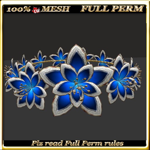 LW_ Mesh Hat with 3 Roses - 1