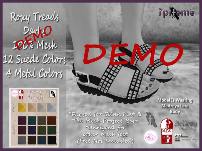 ~i~ Roxy Treads (Slink Flat, TMP Flat, Unrigged DEMO