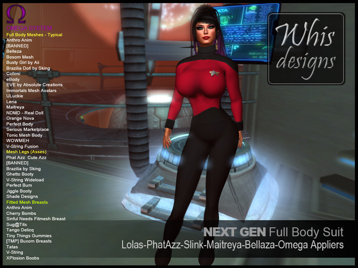Whis Designs ♦ Next Gen ST Full Body Suit Command Red
