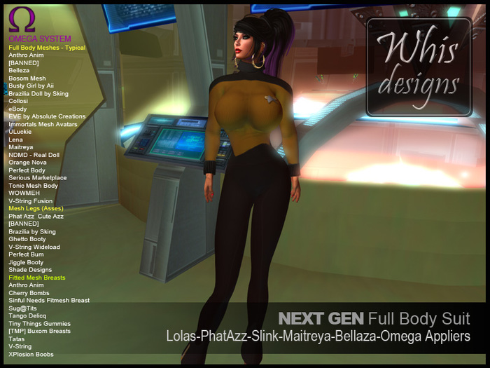 Whis Designs Next Gen FullBodySuit GOLD & Tango Applier V3.0