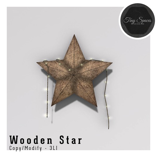 Tiny Spaces - Wooden Star 