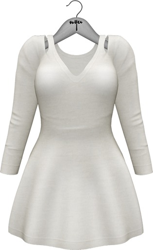 NYU - CrossOver Dress Nudes, Floral Top