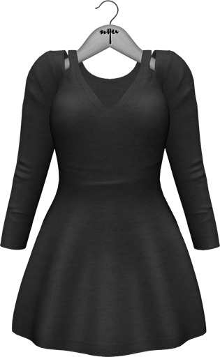 NYU - Peplum Top, Black