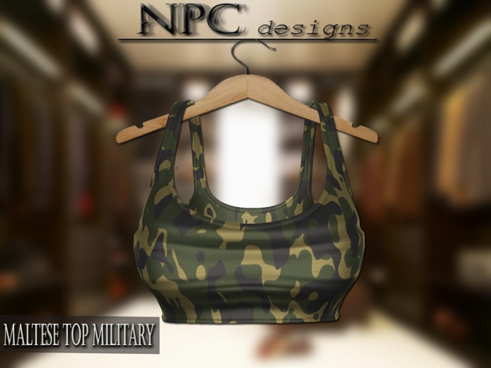 NPC Mesh Maltese Top Military