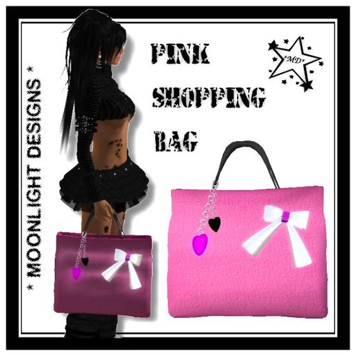 *MD* Pink Shopping Bag
