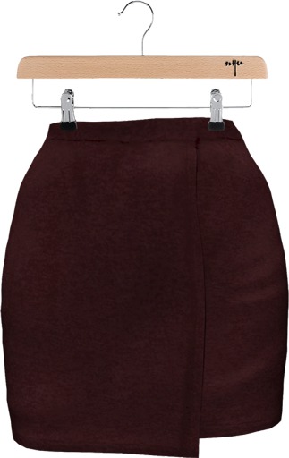 NYU - Foldover Skirt, Maroon