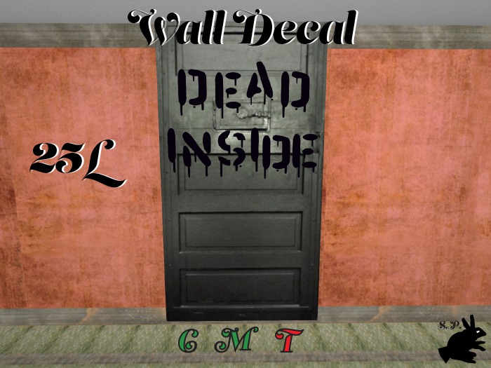 S.P. Dead Inside Wall Decal