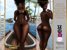 Invidah*Sanchia Outfit BLK/GOLD (Bagged WEAR or Rezz to unpack)